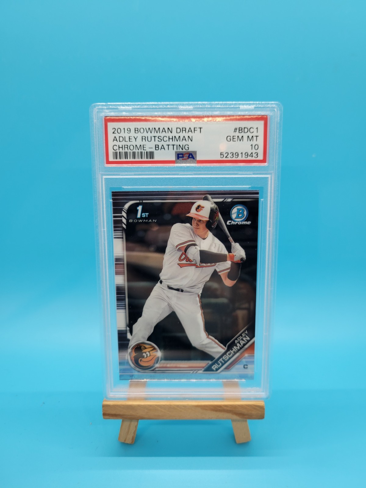 🔥⚾️ 2019 Bowman Draft – Chrome Adley Rutschman #BDC-1 Batting (RC) ⚾️🔥