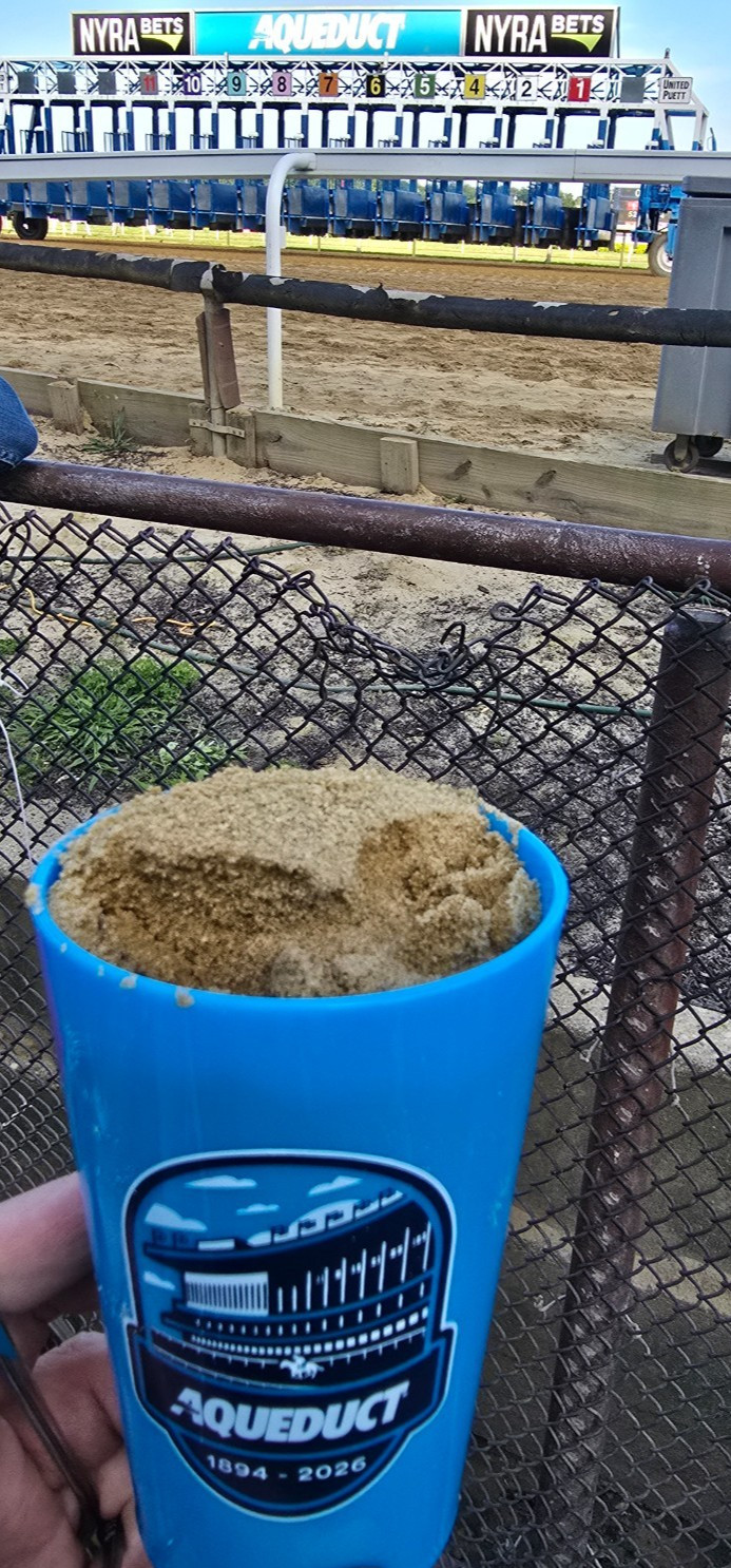 2026 Aqueduct Racetrack 1oz Track Dirt June28th 6/28/26 Final Day