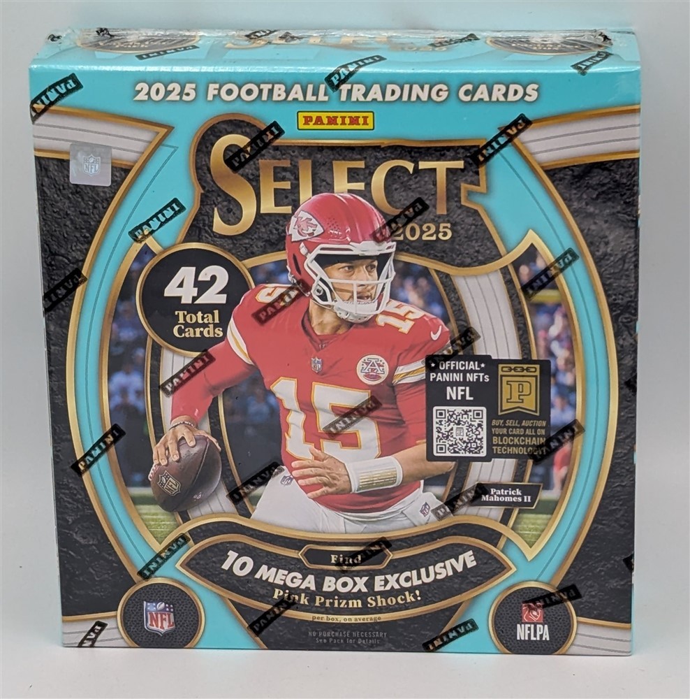 Factory Sealed Mega Box 2025 Panini Select NFL Football Cards