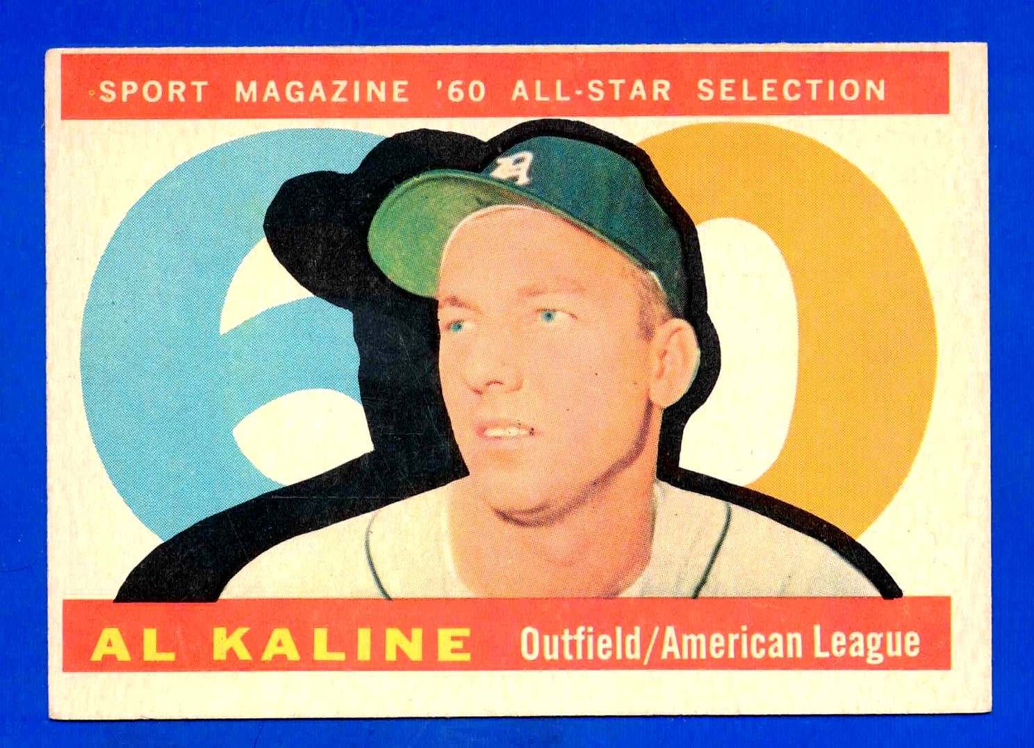 1960 TOPPS #561 AL KALINE DETROIT TIGERS ALL STAR CARD — EX / EX MINT