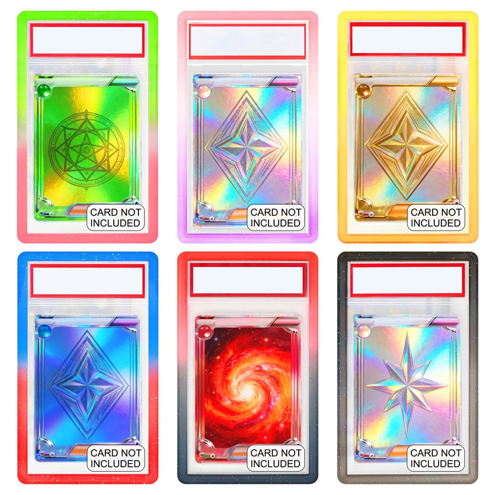 12 For PSA Graded Card Slab Bumper Guard Protector Skin TPU – Gradient Colors