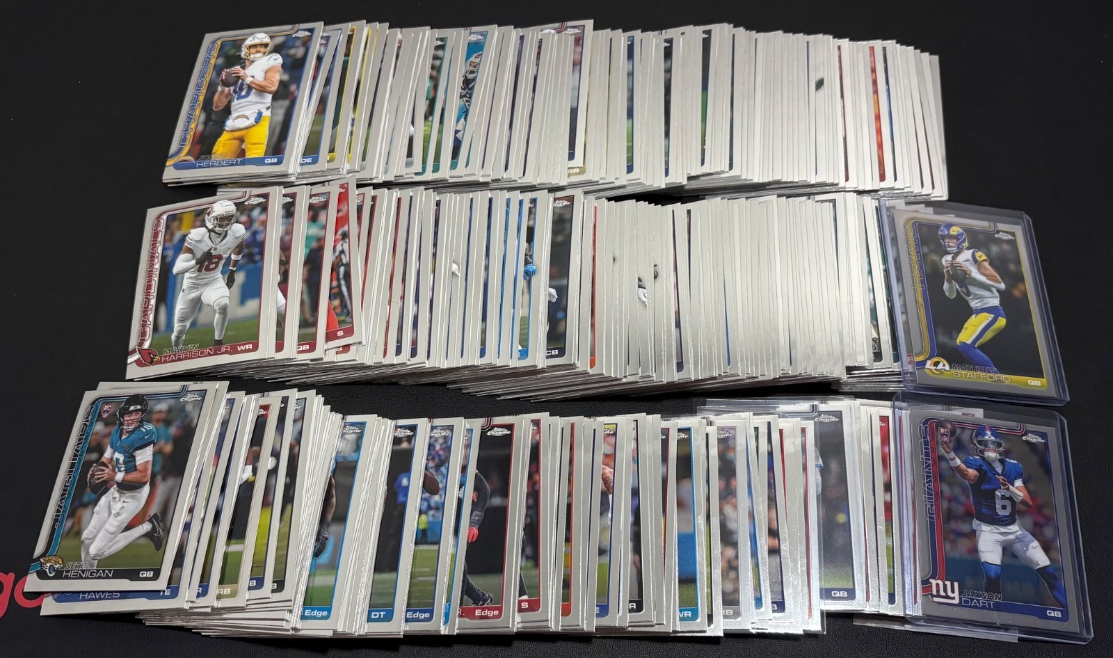 2025 Topps Chrome Football Incomplete Base Set 450+ Stanford, Dart, and Ward