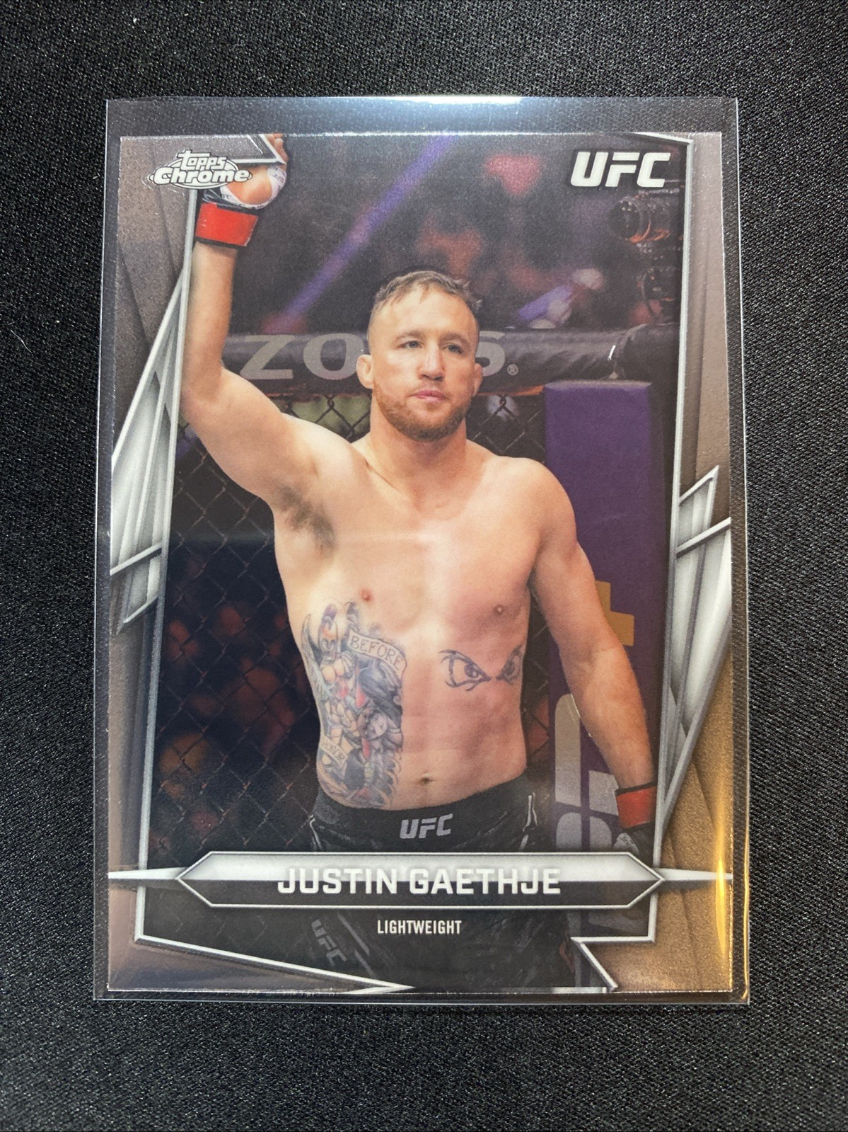 2026 Topps Chrome UFC Justin Gaethje #39 Base UFC 250 MAIN EVENT WINNER BUY BACK
