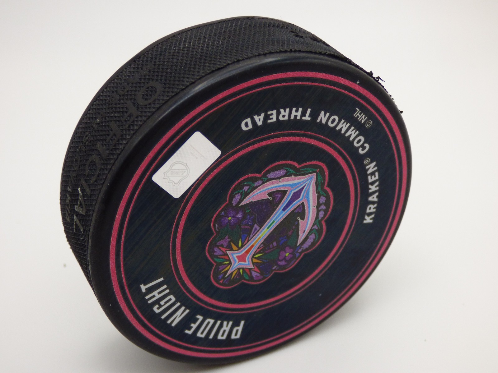 Seattle Kraken – 2025-26 Common Thread – Pride Night – Puck [Black]