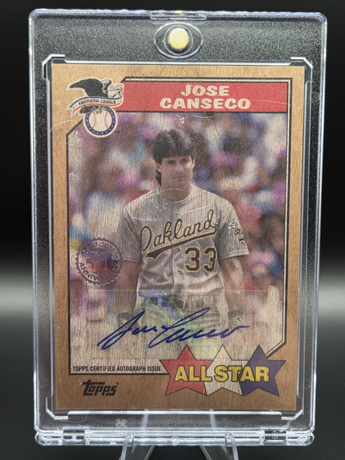 🔥2017 Topps Baseball Series 2 Autograph Jose Canseco Oakland Athletics 19/25🔥