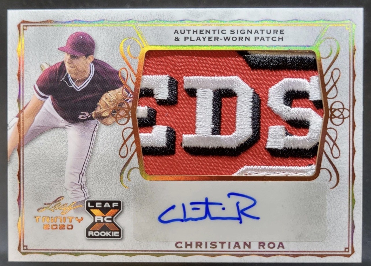 Cincinnati Reds Rookie Auto Logo EMBROIDERED PATCH Crazy Detail 1 of a KIND!!