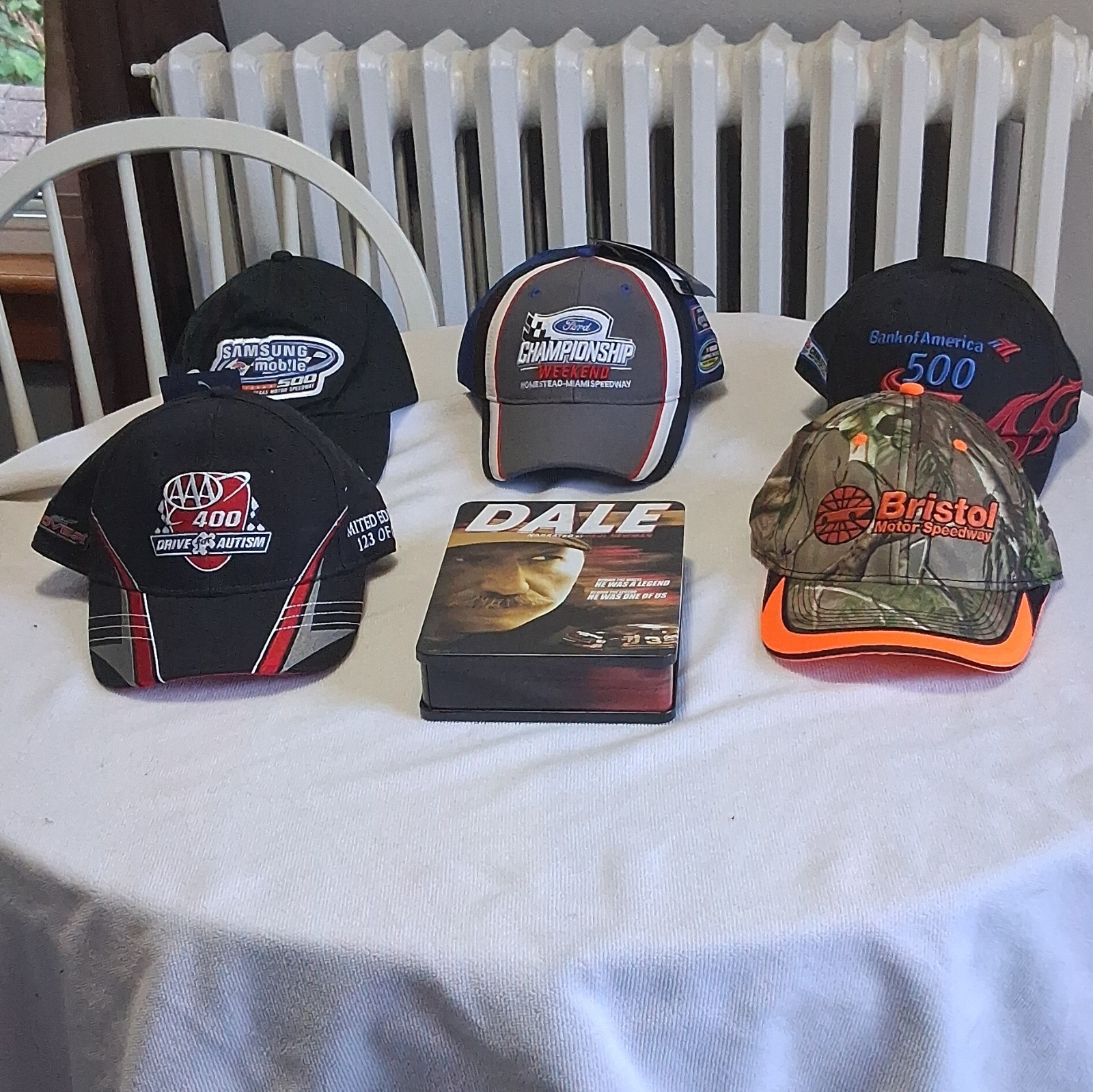 NASCAR Bank of America 500 Souvenir Cap Lot – Black Auto Racing Hats