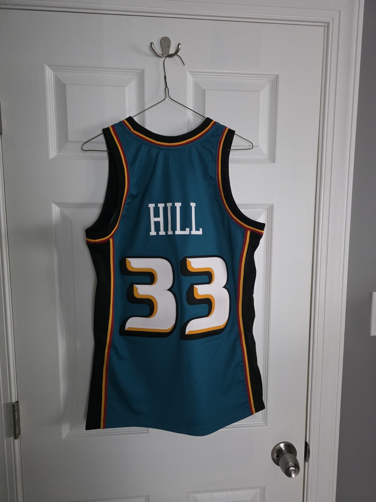 Authentic Mitchell & Ness 98-99 Grant Hill Detroit Pistons Jersey Sz 36 Small