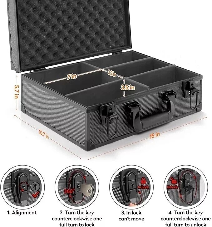For Toploader Hard Case For 3″ x 4″ 35pt Sports Cards Storage Boxes Holds 600+