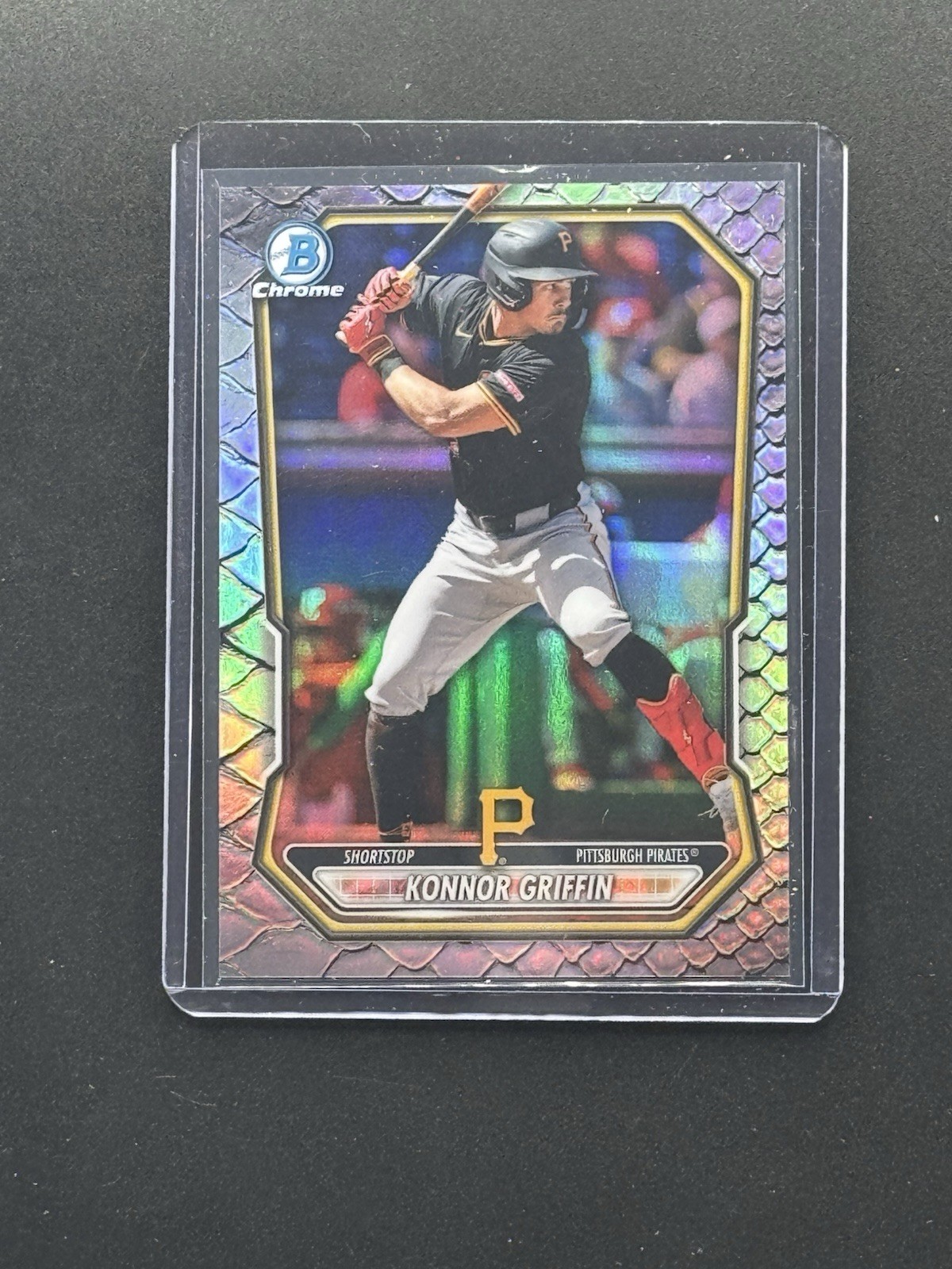 2026 Bowman Chrome Konnor Griffin #BCP-92 Reptilian Refractor Pittsburgh Pirates