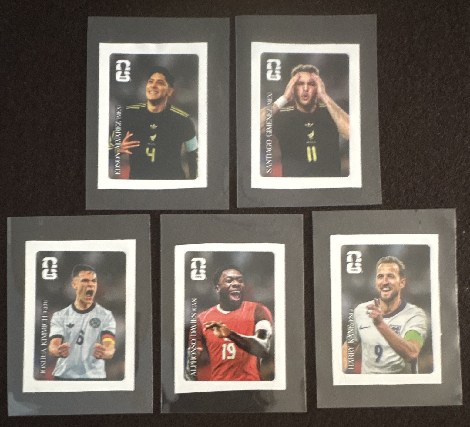 Panini FIFA World Cup 2026 Sticker Coca-Cola Lot of 5 Mexico/ Harry Kane