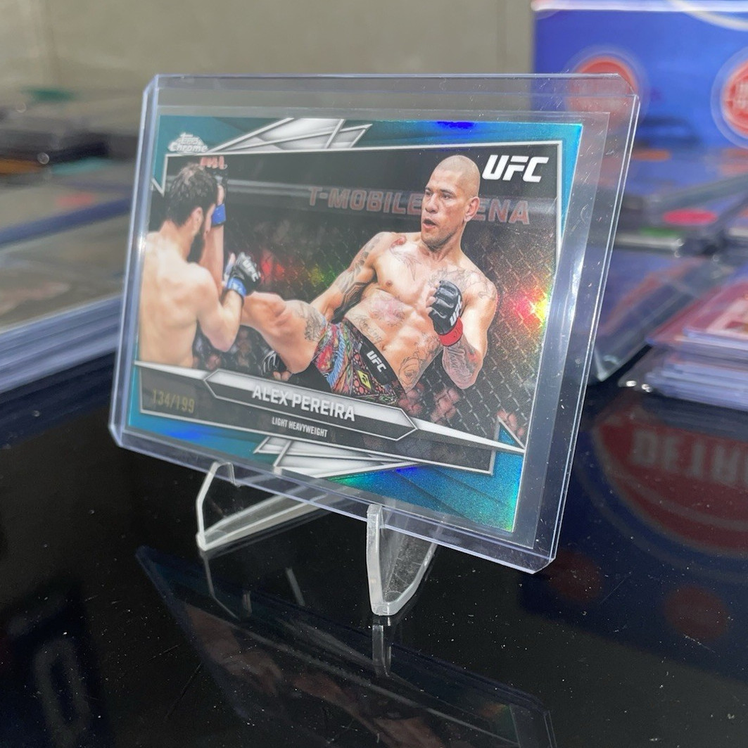 UFC Topps Chrome 2026 5-Card Lot Pereira + Topuria + Marshall RC + RDR