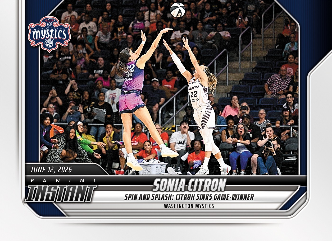 2026 Panini Instant WNBA #150 Sonia Citron Washington Mystics PRESALE