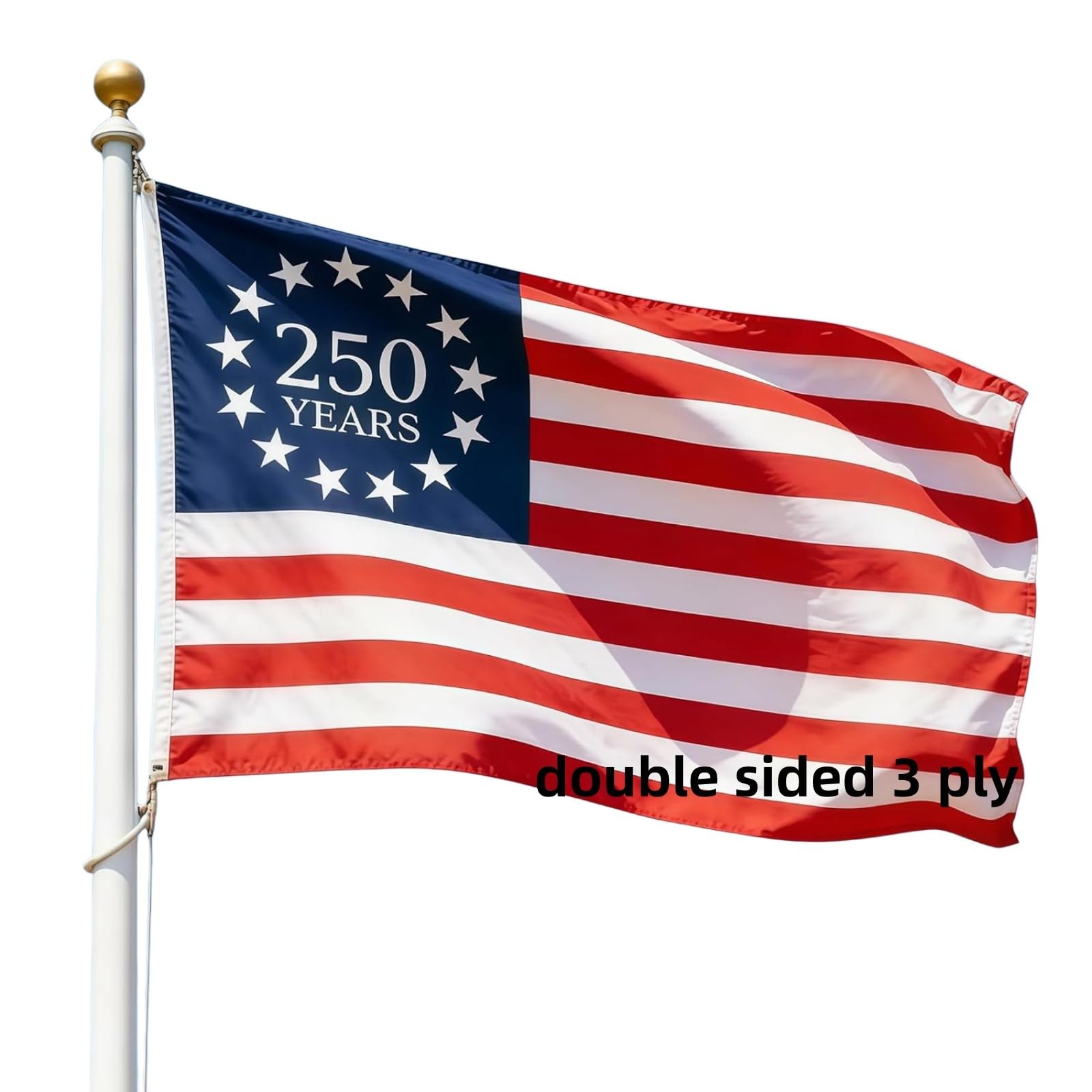 250 Year Betsy Ross American Anniversary USA Flag 3×5 Outdoor 250th flag