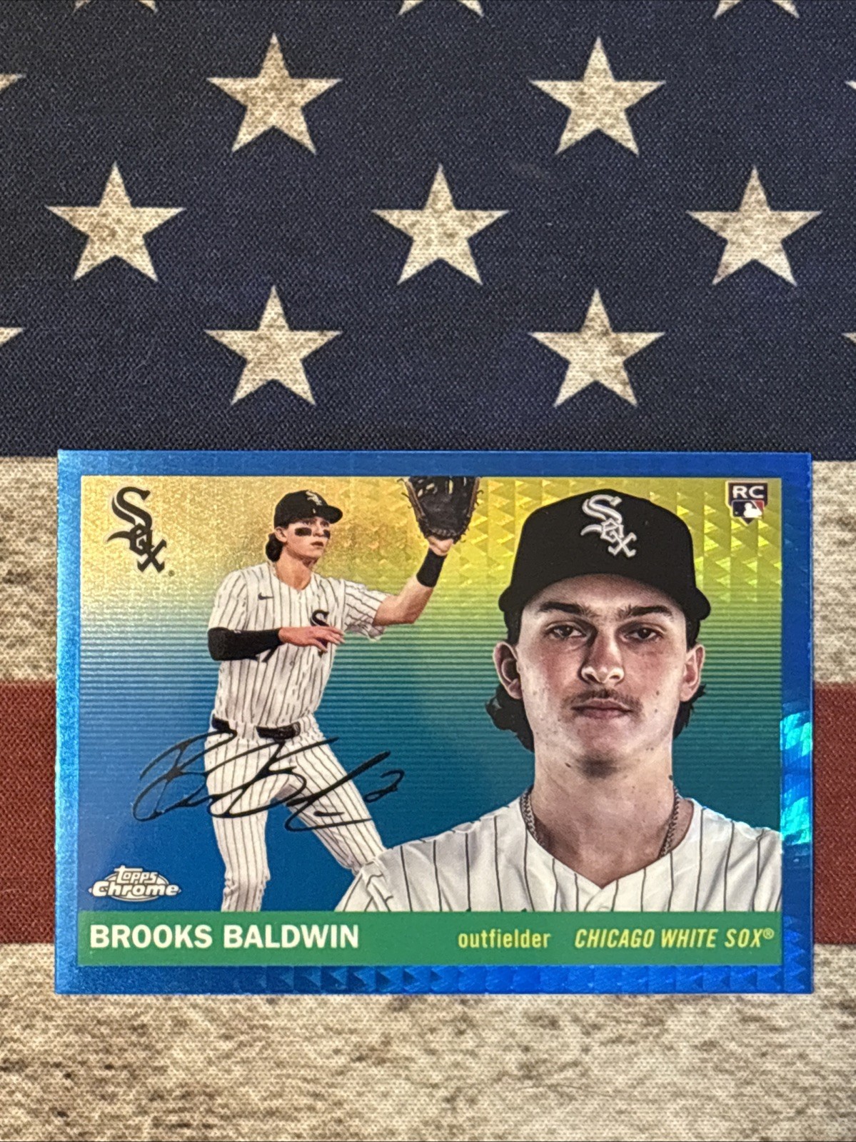 🪶Topps Chrome Platinum 2025 Brooks Baldwin White Sox #252 Rookie blue prism