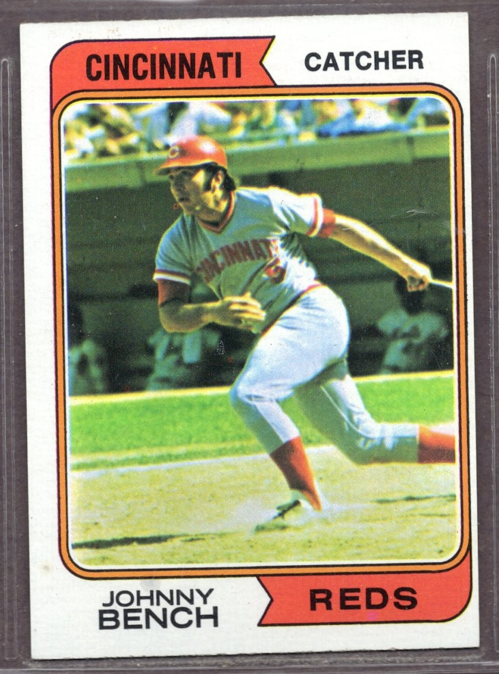 1974 Topps Set-Break # 10 Johnny Bench EX-EXMINT JAYSACE