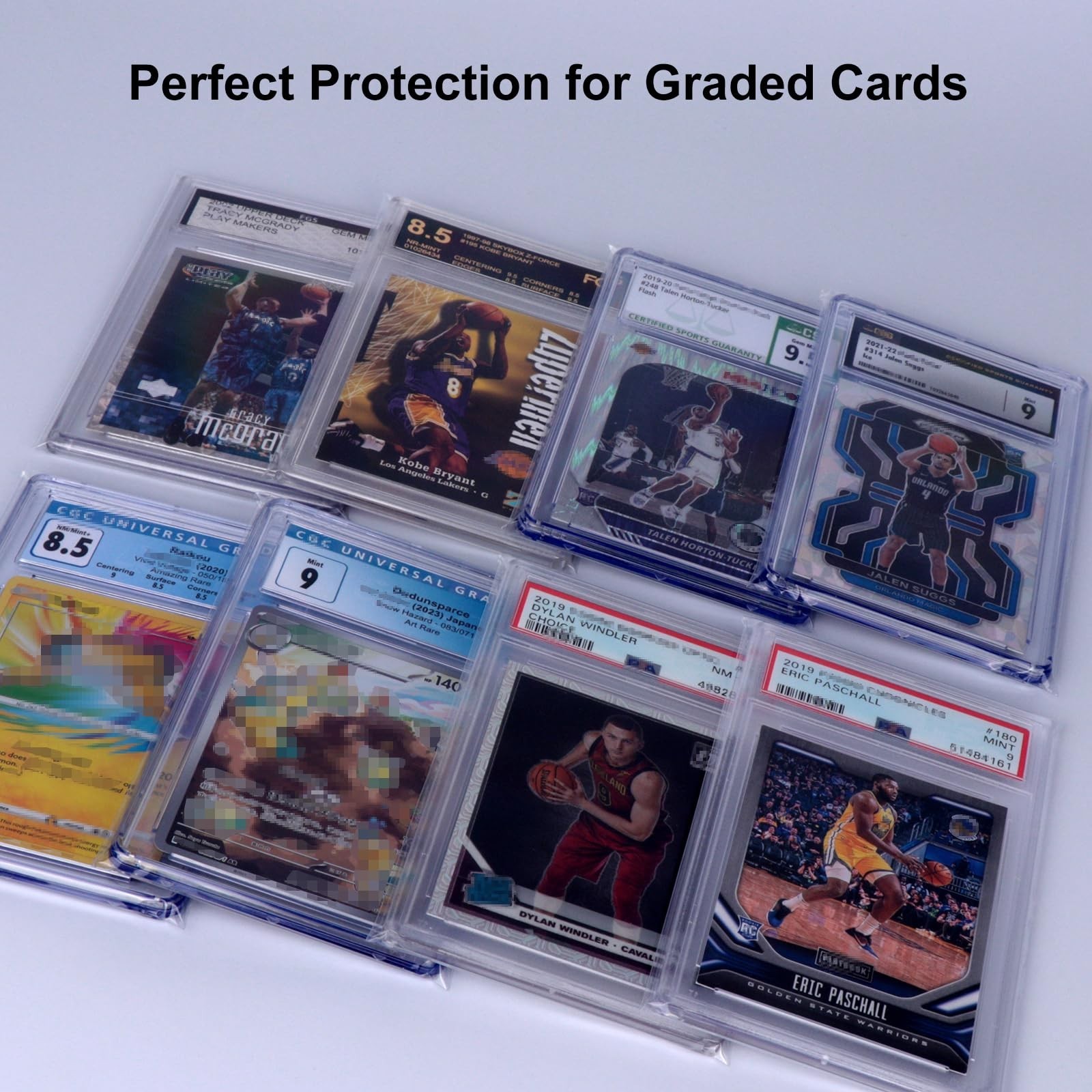 Graded Card Sleeves for PSA-Sized Slabs, Resealable Slab Card Sleeve Compatib…