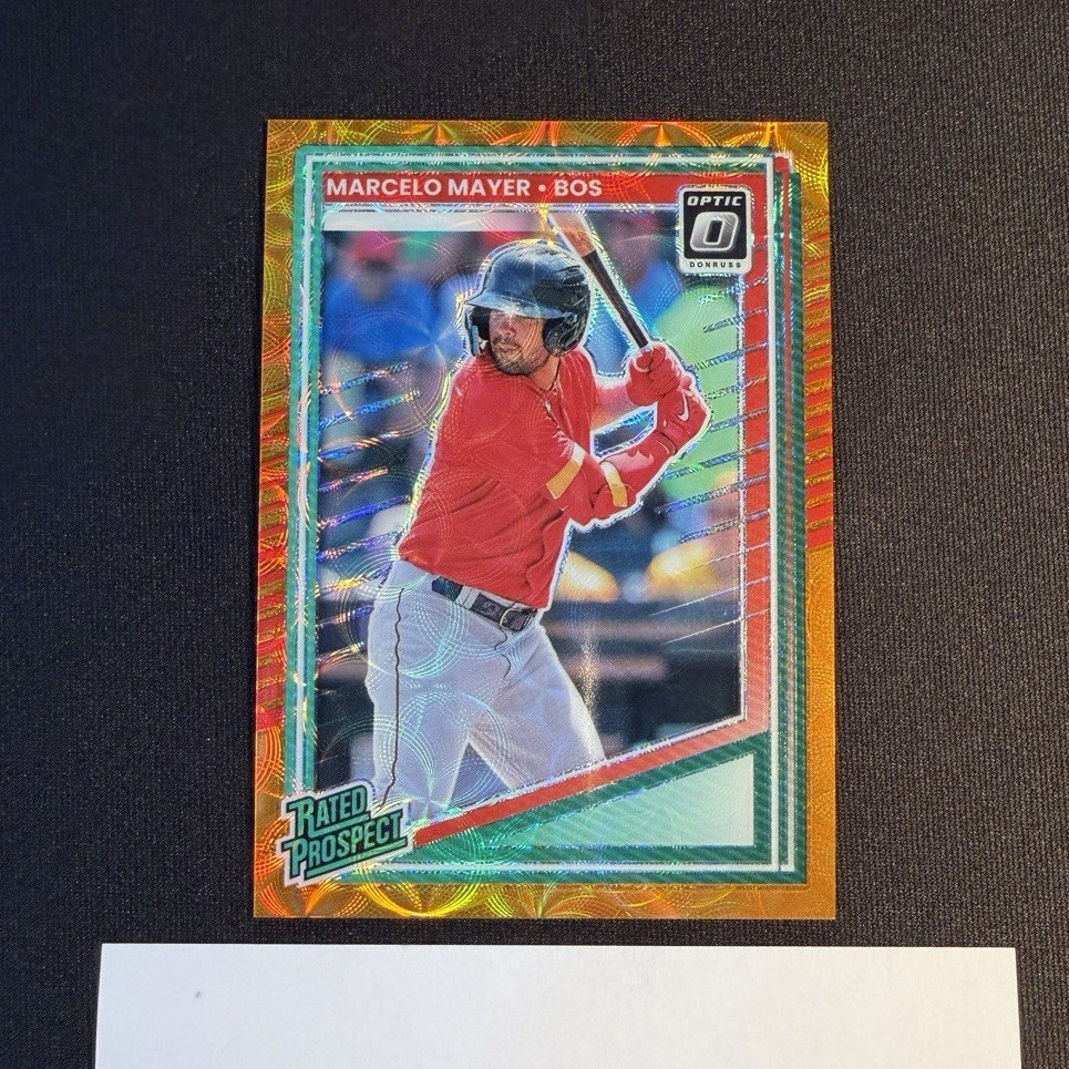 Panini 2024 Donruss Optic Marcelo Mayer Rated Prospect Orange Scope /79 #109