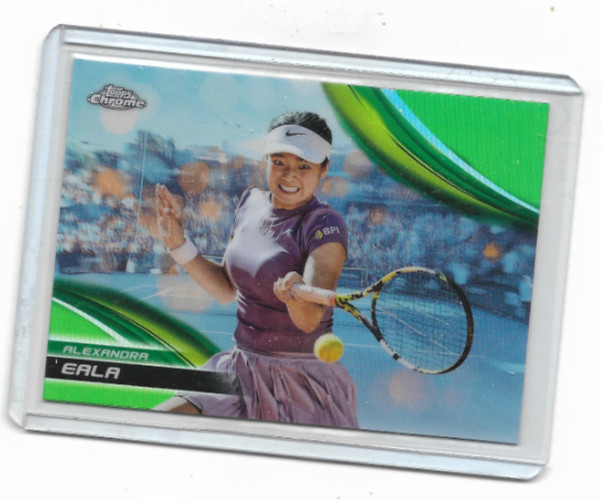 2025 Topps Chrome Tennis—–ALEXANDRA EALA—171–LIME GREEN REFRACTOR