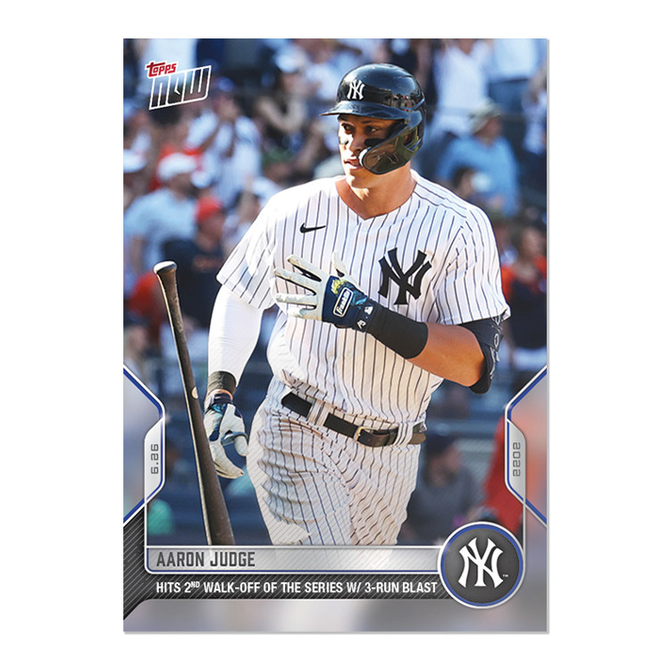 2022 Topps NOW 417 Aaron Judge Walk Off 3 Run Blast – Free Shipping Always!