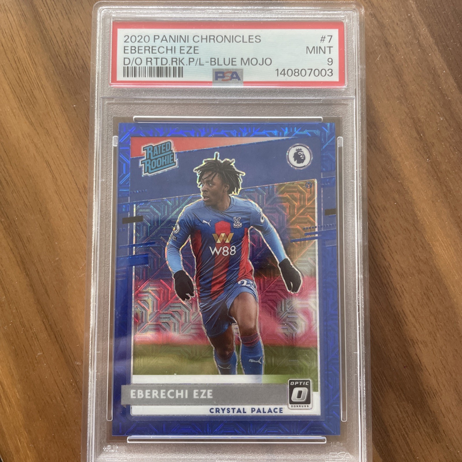 12/16 Eze RC PSA 9 Blue Mojo Rated Rookie Arsenal Crystal Palace