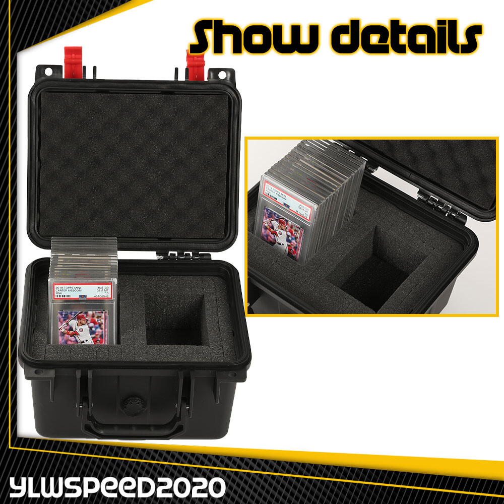 Graded Card Storage Case Box Waterproof Protector Deep For Sport Trading Cards