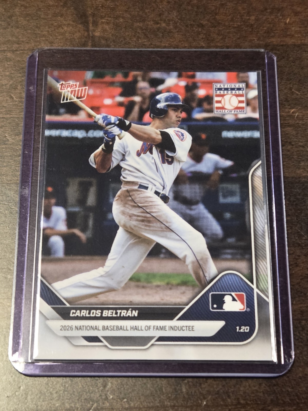 Carlos Beltran 2025 Topps Now MLB Offseason OS15 Mets Hall Of Fame