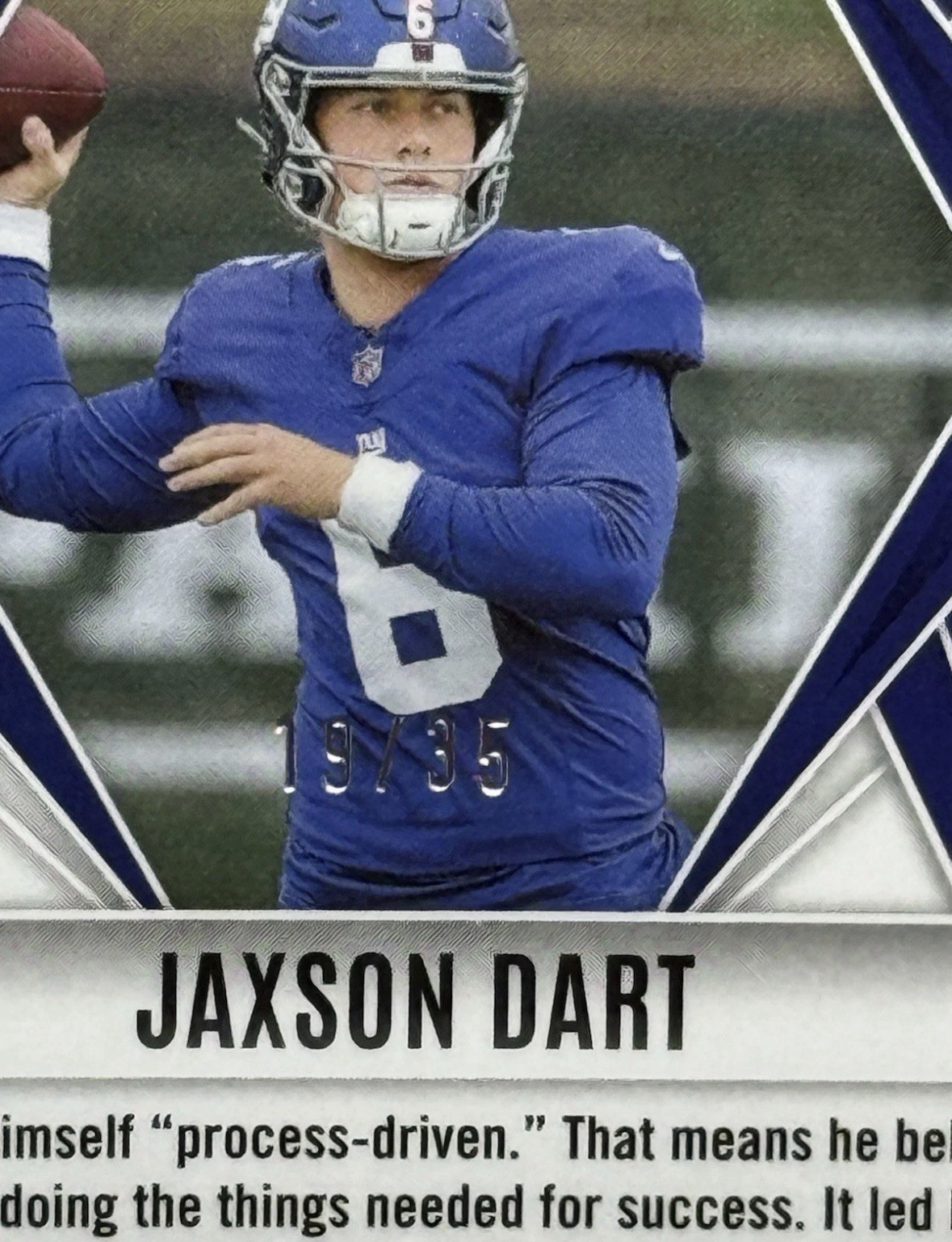 CHASER PACK🚨- Rookie Jaxson Dart #200 Blue /35 Giants