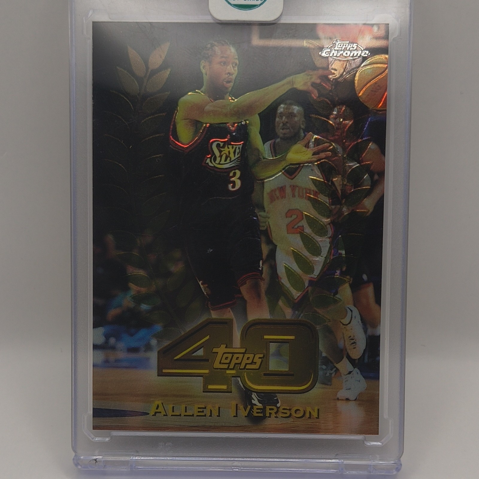 Topps 1997-98 Topps Chrome Allen Iverson Topps 40 Insert #T40-22