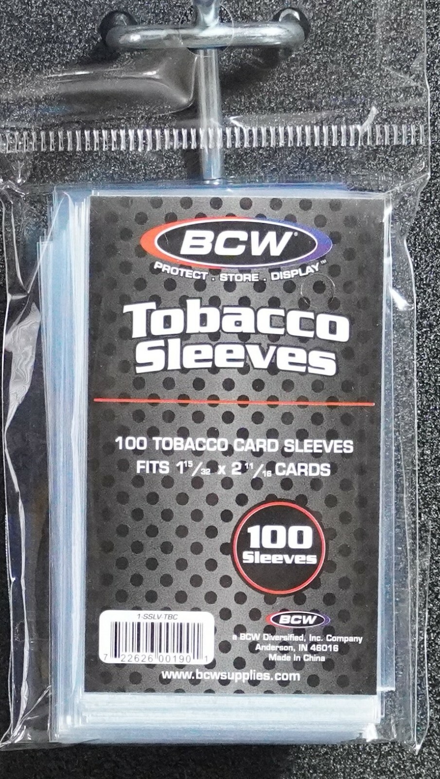 (100) Tobacco Card Soft Sleeves BCW NEW