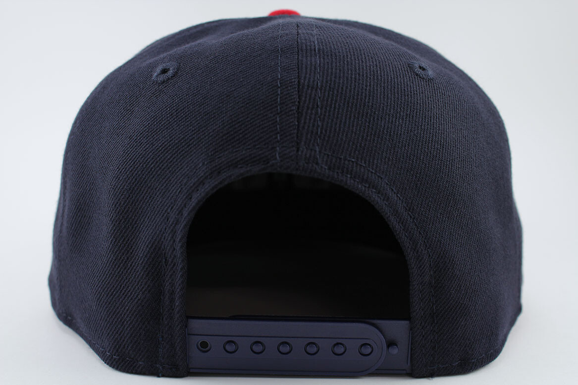 NEW ERA 9FIFTY BASIC SNAPBACK HAT CAP MLB ATLANTA BRAVES NAVY BLUE/RED ADULT MEN