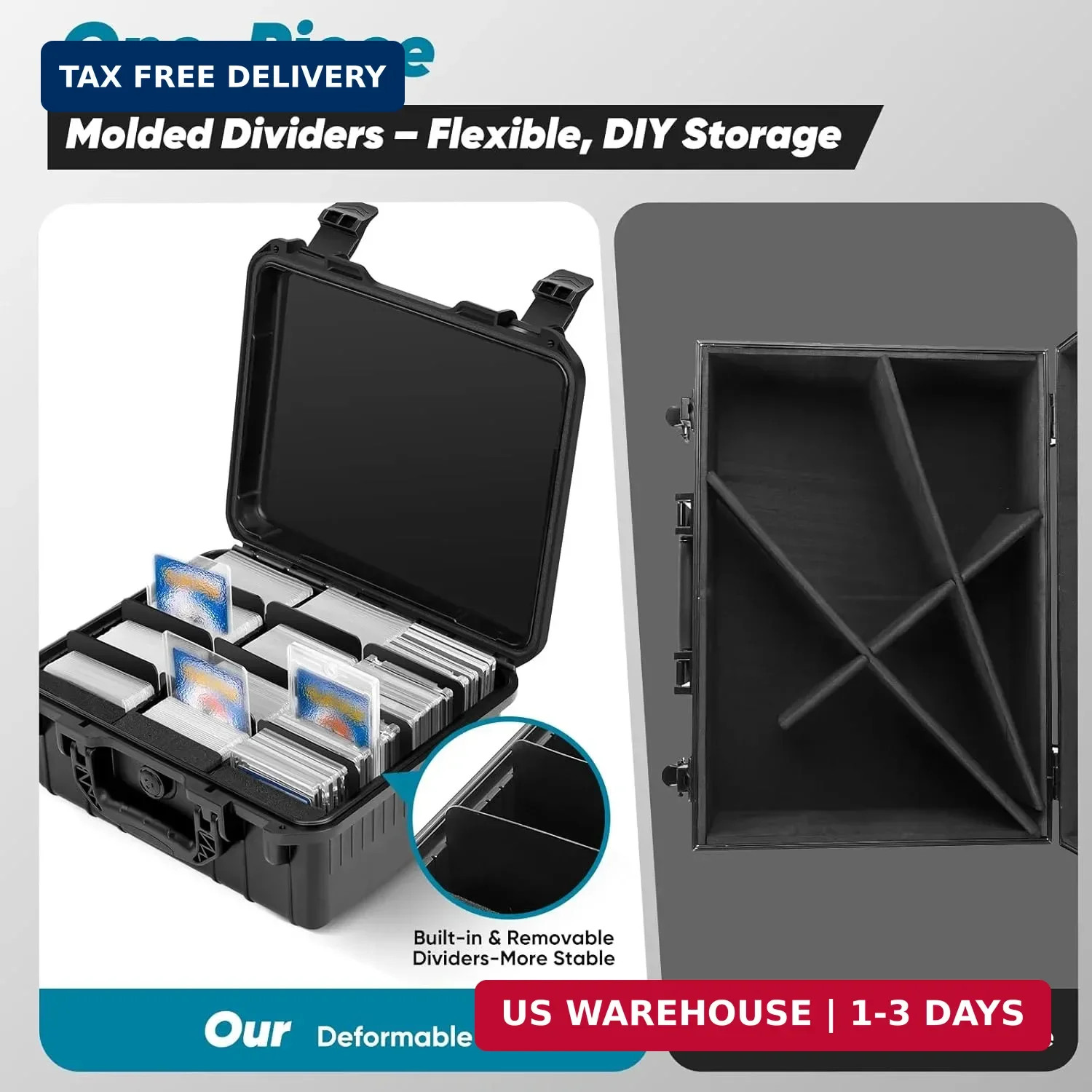 Toploader Storage Box for 3″ x 4″ 35PT Rigid Card Holder,Also fit Magnetic Card