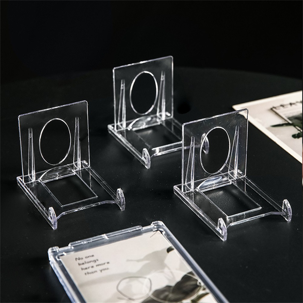 5-20x Mini Clear Adjustable Acrylic Easel Display Stand Holder For Trading Card