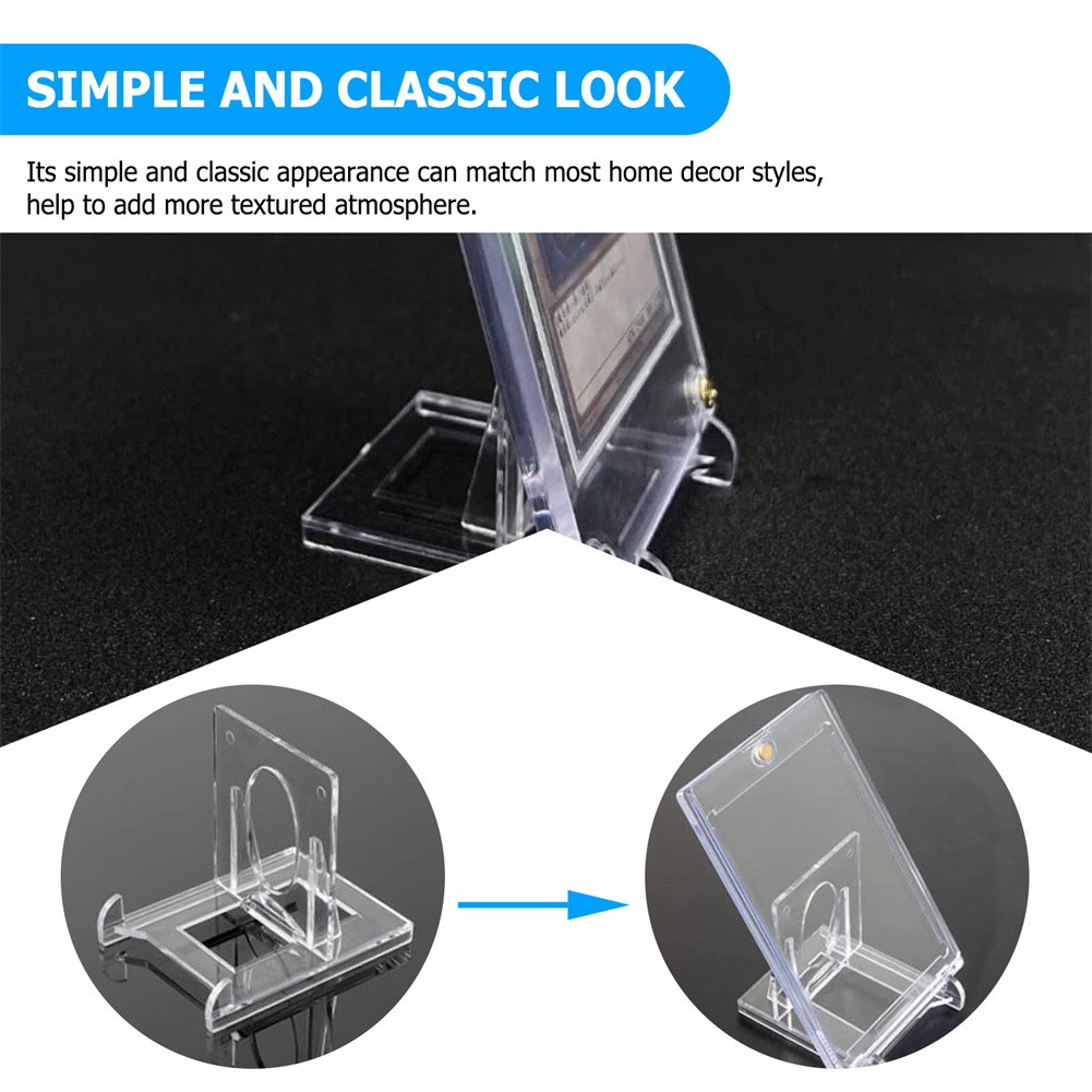 5-20x Mini Clear Adjustable Acrylic Easel Display Stand Holder For Trading Card
