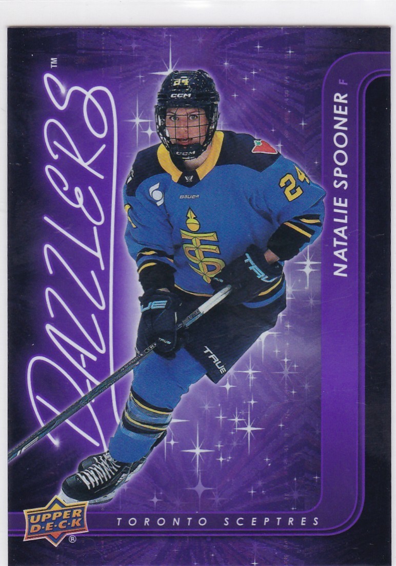 2024-25 Upper Deck PWHL Dazzlers Purple #DZ-2 NATALIE SPOONER -SCEPTRES..