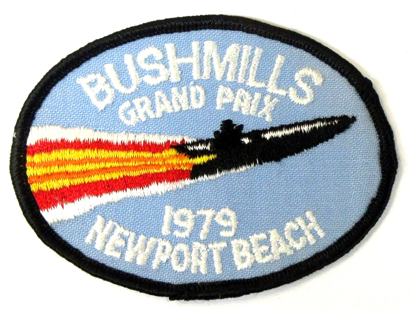 1979 BUSHMILLS GRAND PRIX NEWPORT BEACH shirt jacket patch hydroplane boat c6