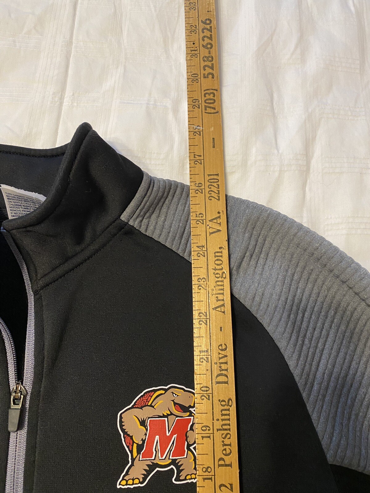 Rivalry Threads 91 Mens Maryland Terps Long Sleeve 1/4 Zip Sweater Red Size S