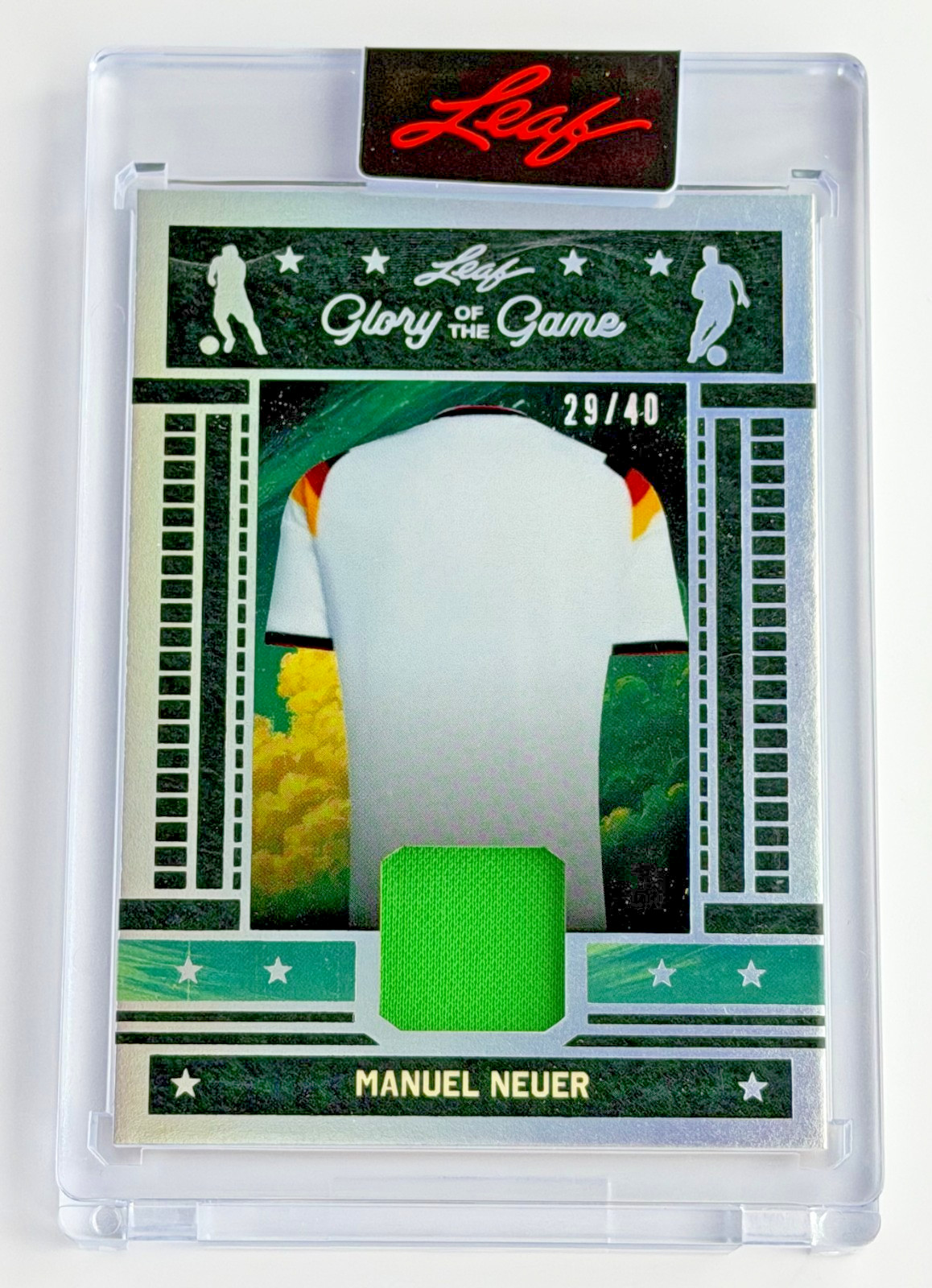 2026 Leaf Glory of the Game Manuel Neuer Game Used Jersey Relic #/40 Germany