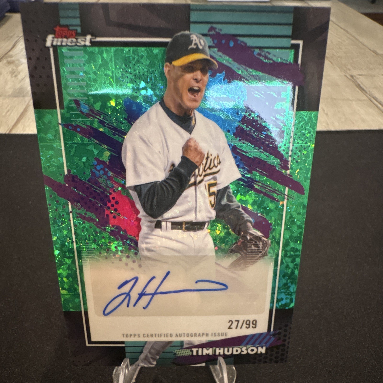 Topps 2026 Finest Auto Tim Hudson Oakland Athletics FMA-TH Finest Autograph /99