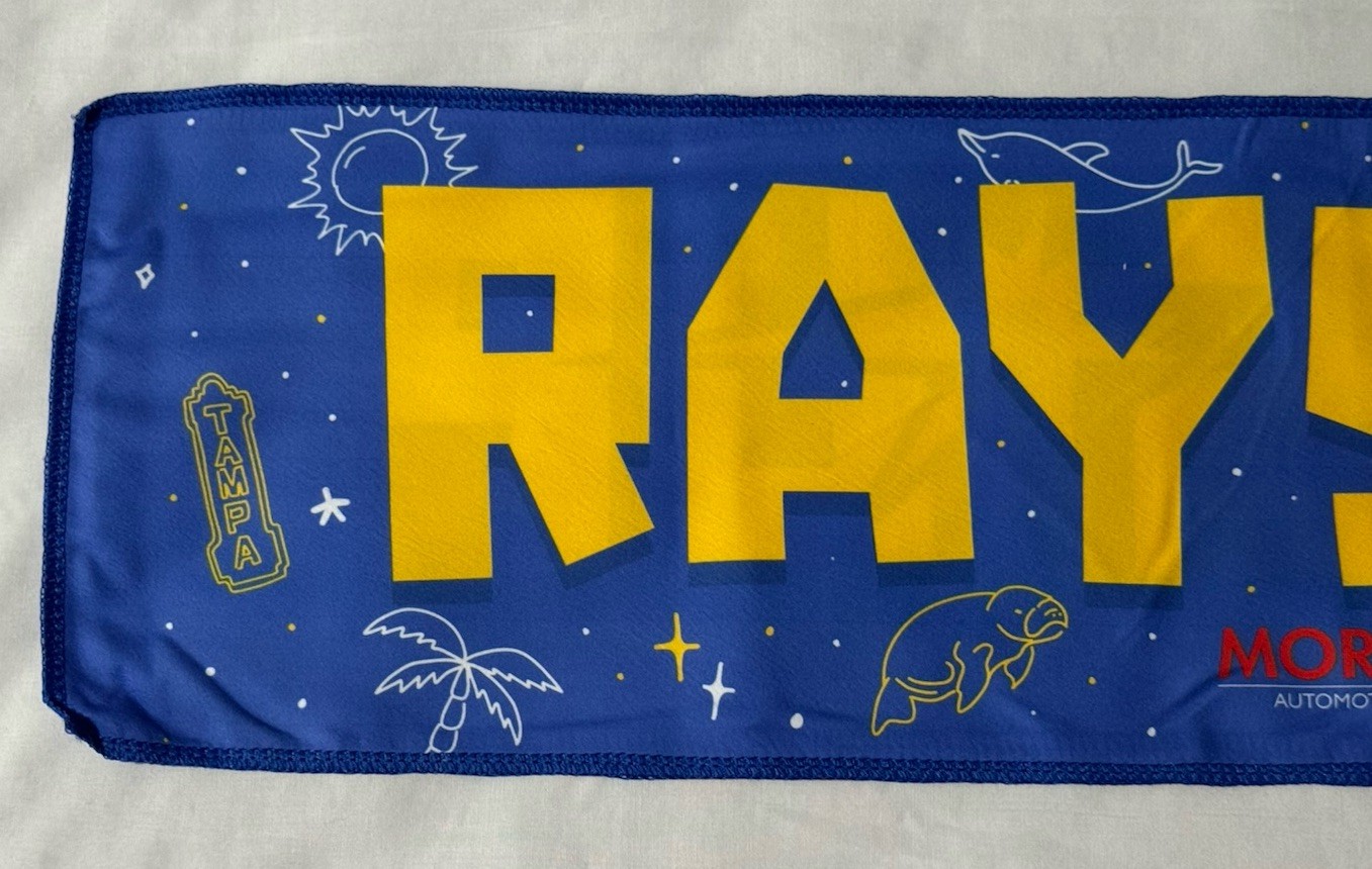 Tampa Bay Rays Cooling Towel MLB Baseball Collectible SGA June 8 2025 Rays Up!