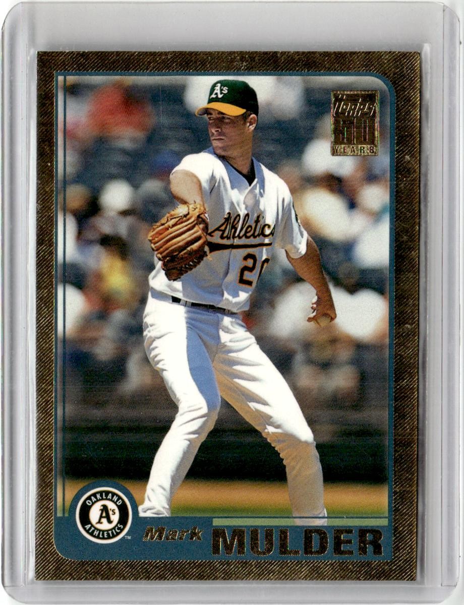 2001 Topps #321 Mark Mulder Gold #/2001 Athletics