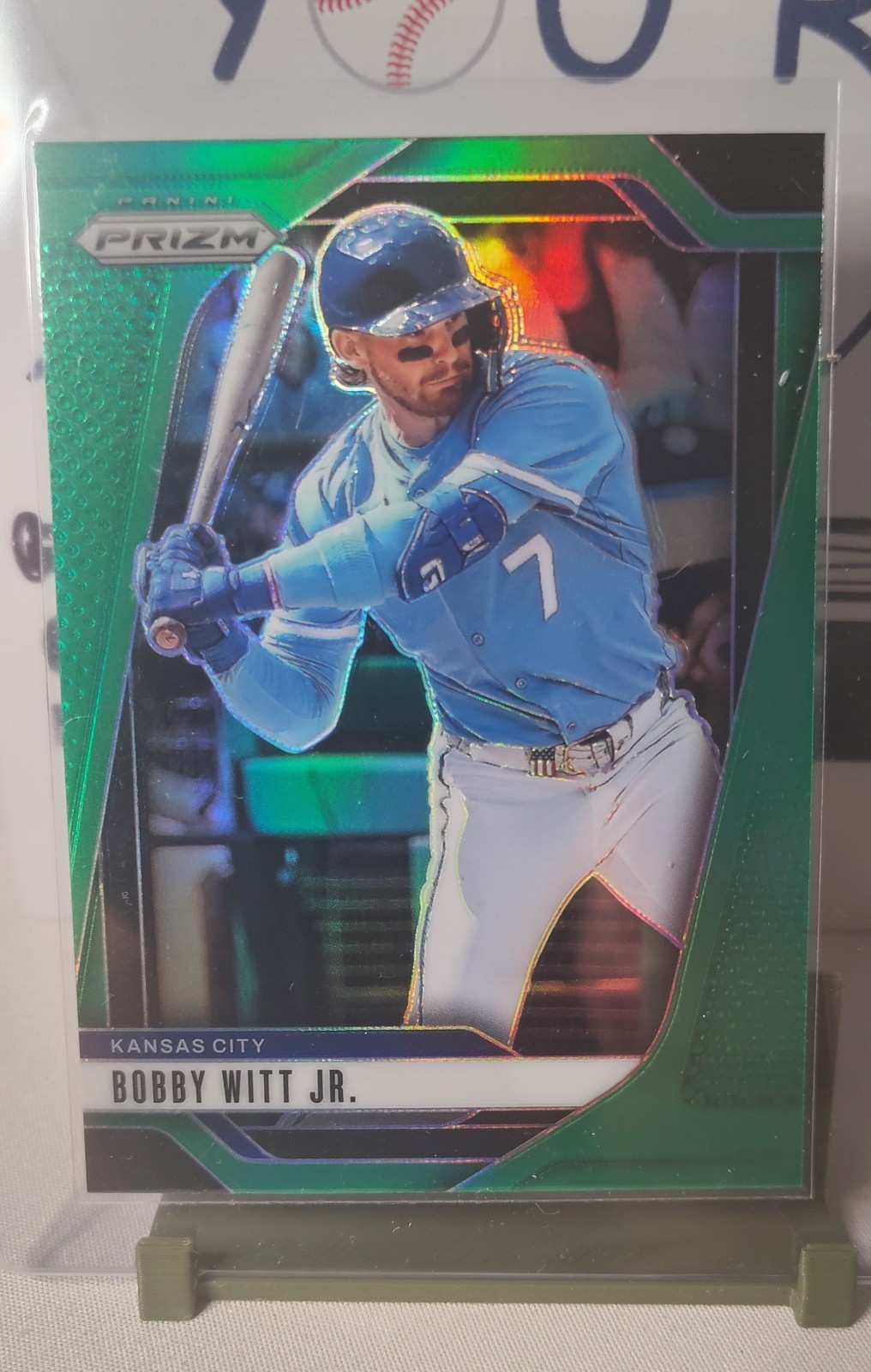 2025 Panini Prizm – Bobby Witt Jr., Bobby Witt Jr. #160 Green Prizm