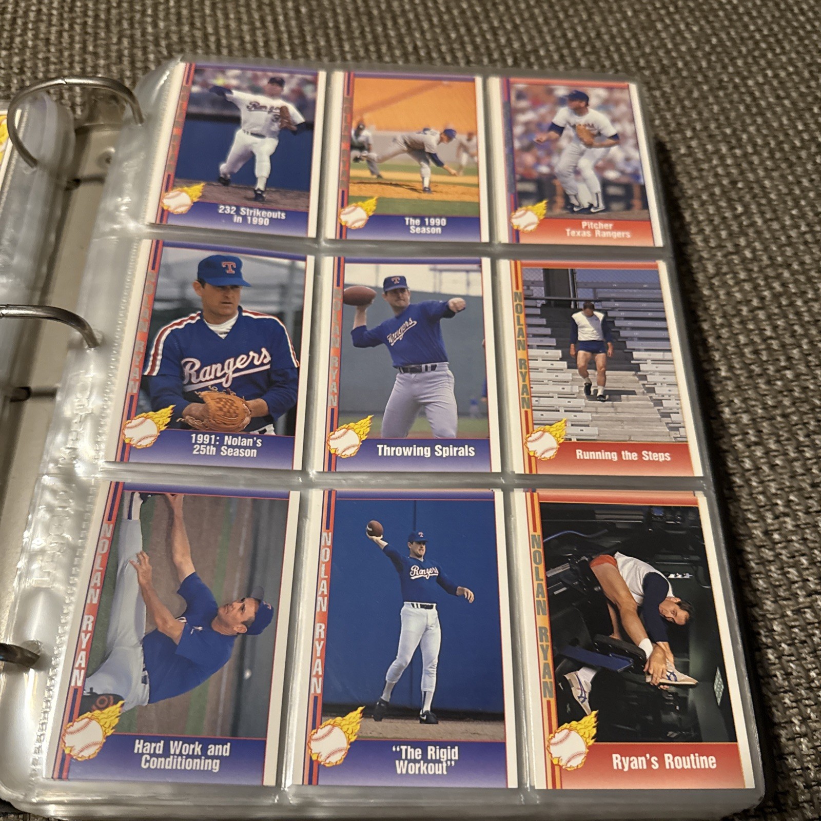 1991-92 Pacific Ryan Texas Express Baseball -You Pick- Nolan Ryan MLB Cards