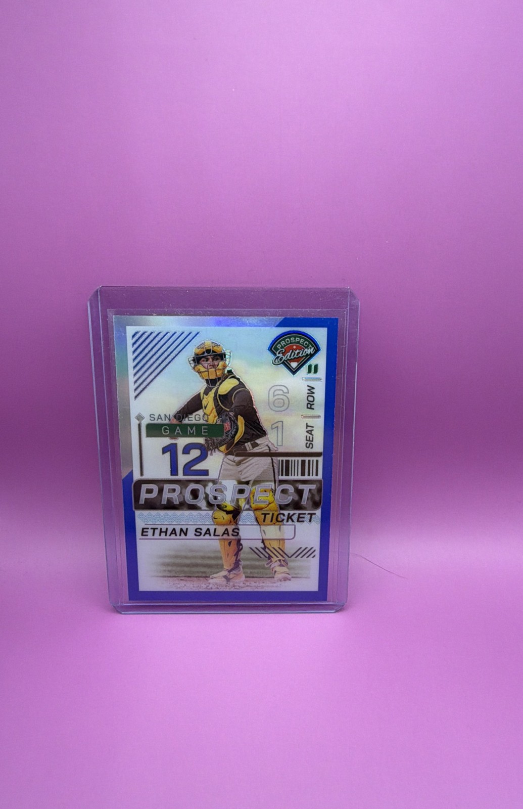 2024 Panini Prospect Edition – Ethan Salas #195 Blue Prizm /149 (RC)