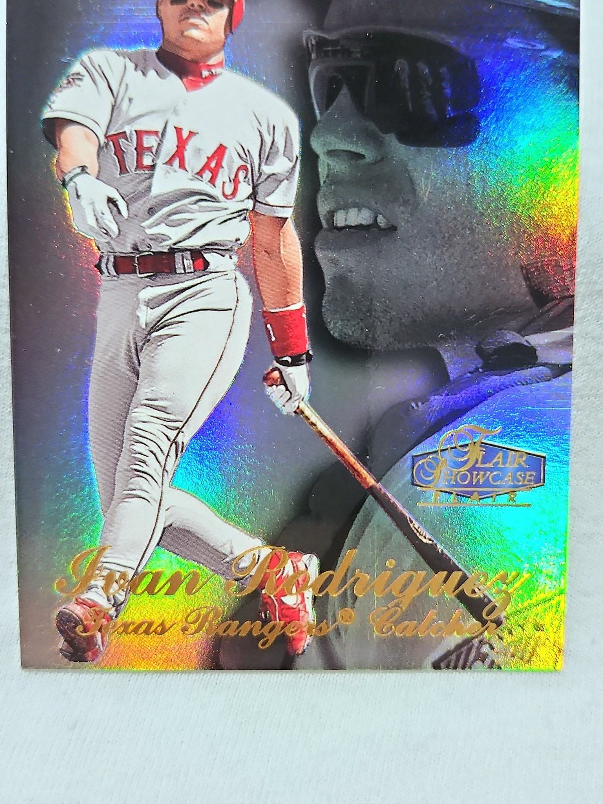 1998 Flair Showcase Row 3 Ivan Rodriguez #28 Texas Rangers