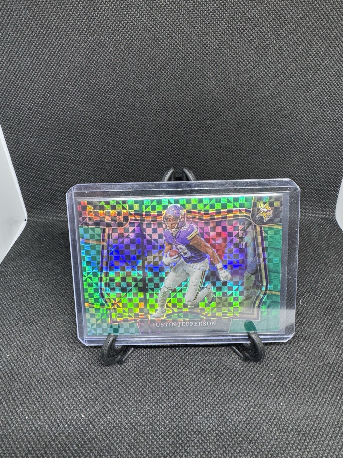 2022 Panini Select Justin Jefferson Field Level Green Prizm #d /5 Vikings