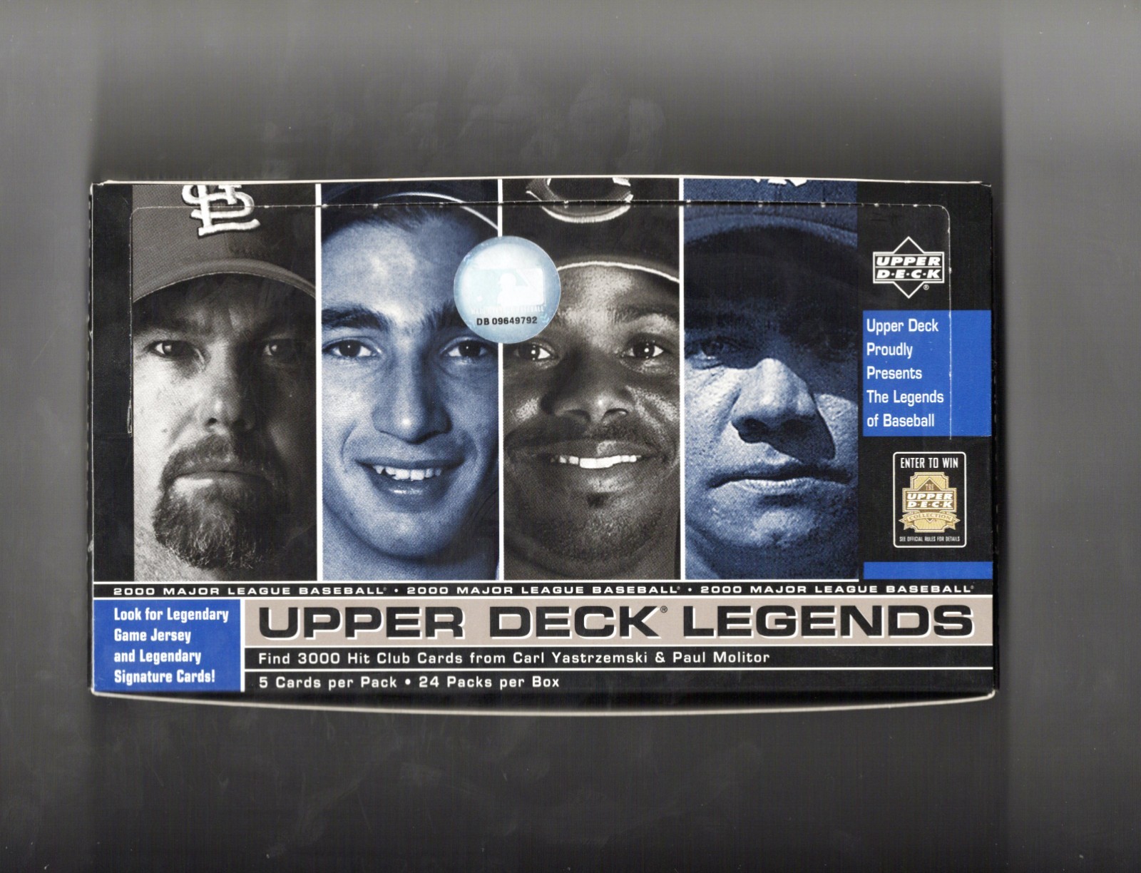 2000 Upper Deck Legends Baseball Hobby Box Empty Cover Koufax-Ken Griffey- Ruth