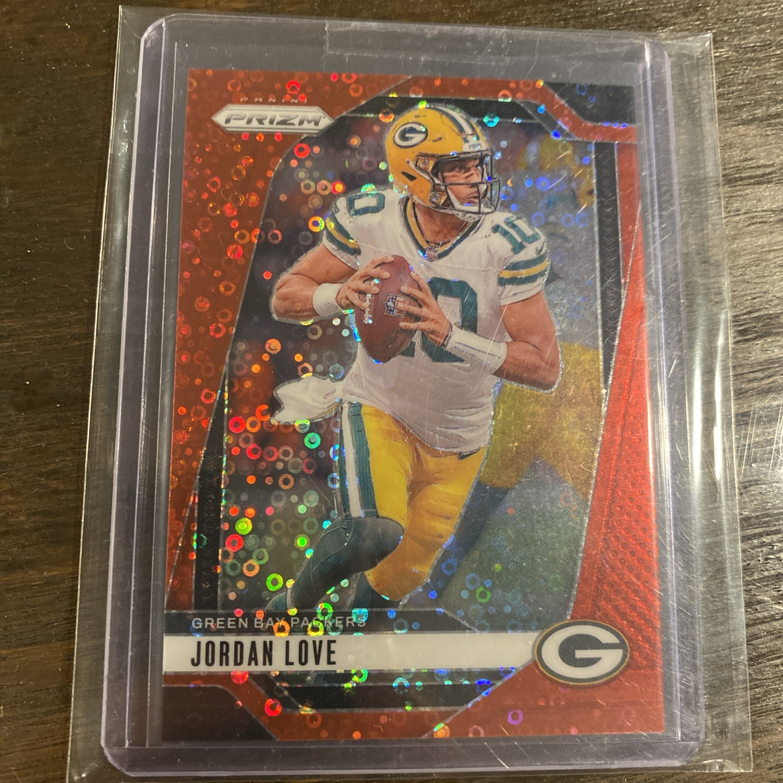 2024 Panini Prizm Jordan Love #101 Red No Huddle Prizm /75