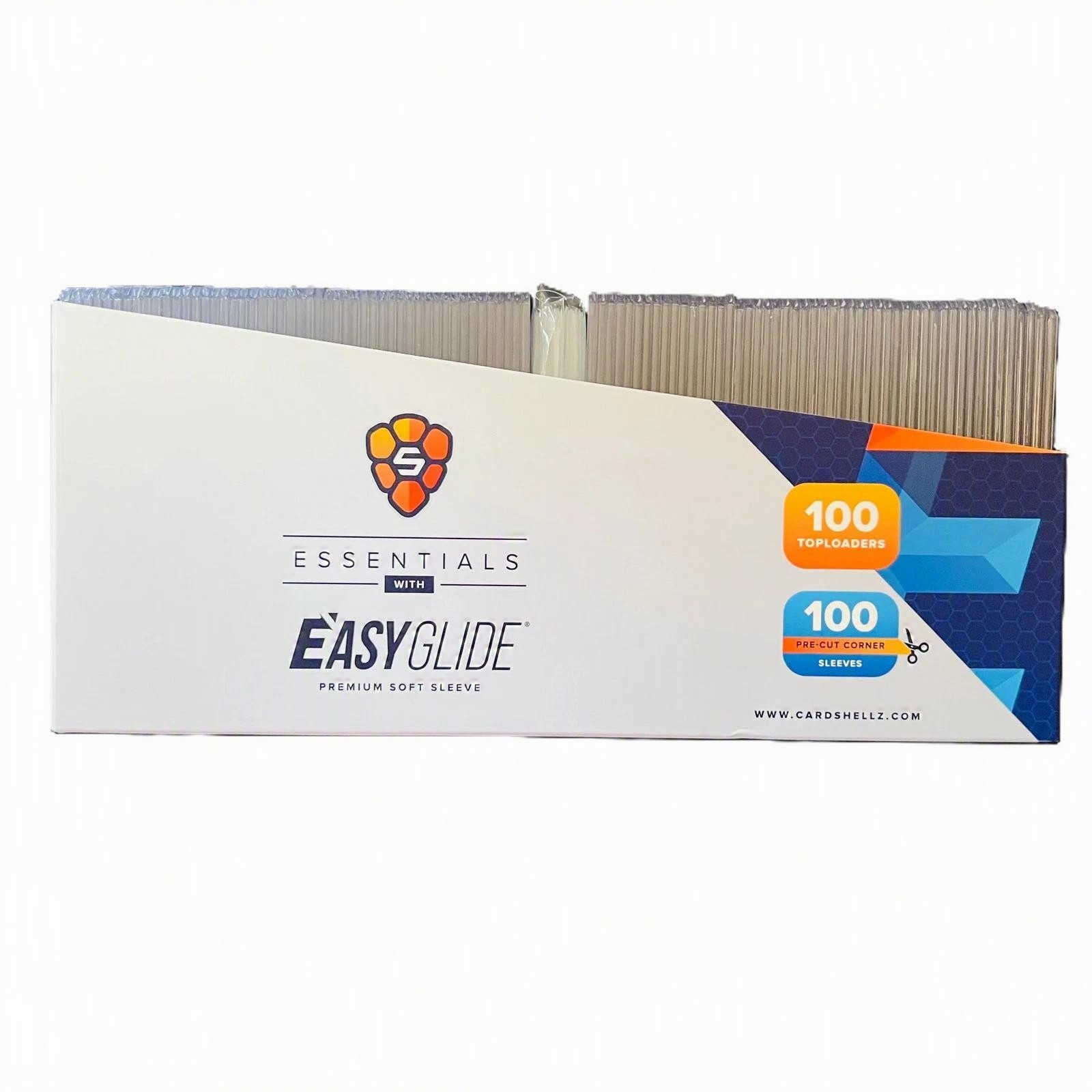 Card Shellz Essentials Toploader & Easy Glide Sleeves – Premium 55PT – 100ct