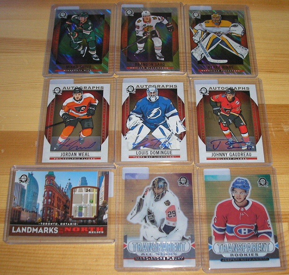 2018-19 O-Pee-Chee Coast to Coast Base Legends Rookies Transparent Hockey Cards
